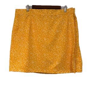 RipSkirt Hawaii Skirt Size XL Length 2 Damask Citrus Yellow Adjustable Quick Dry